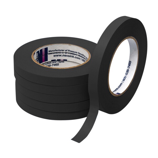1/2" wide x 60yd Black Labeling Tape